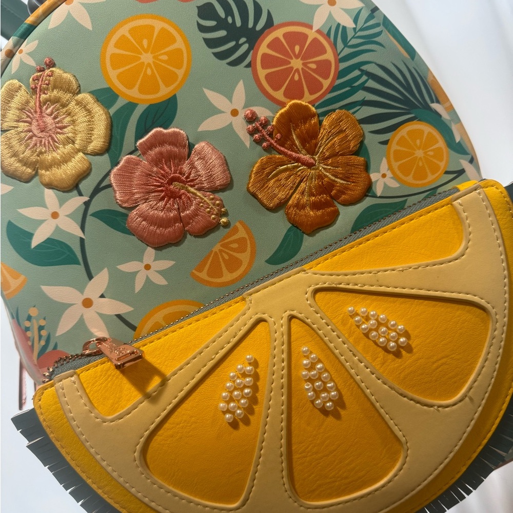 Loungefly Floral Citrus Backpack - Large
 (full size version) - Picture 3 of 9
